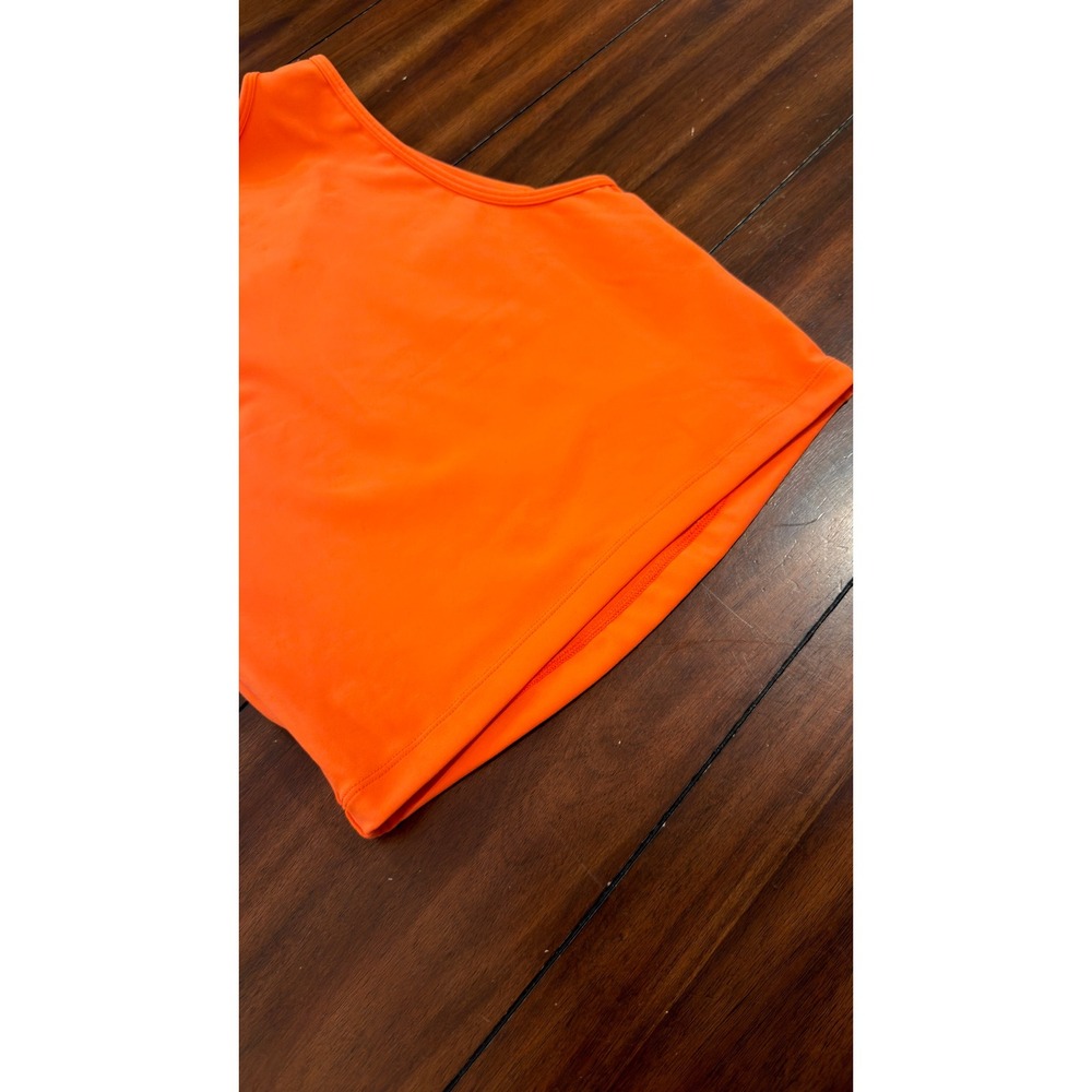 LSKD Womens Orange Activewear Cropped Tank Top WTNK01768 Size Medium - Picture 13 of 16